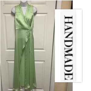 Handmade Vintage Mint Green Peignoir Top